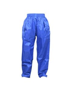 Childs Waterproof Over Trousers 5-6 Years Royal