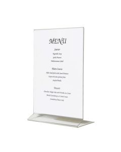 Acrylic Menu Holders A4 Clear