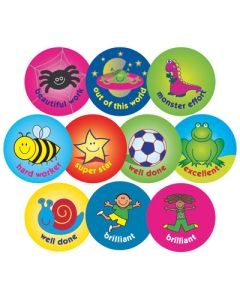 38mm Praise Stickers Variety Pack