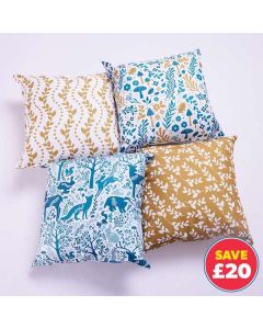 Wild Wood Woodland Cushions 40 x 40cm Pack of 4