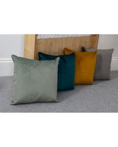 Wild Wood Velvet Cushions Mixed Colours 40 x 40cm Pack of 4