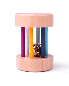 100% FSC Wooden Roll Rattles Pack of 4