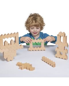 Wooden ZigZag Blocks