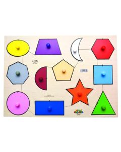 Large Geo Shapes Peg Board