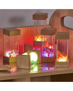 Luminous Wooden Cuboid Shakers Pack of 6