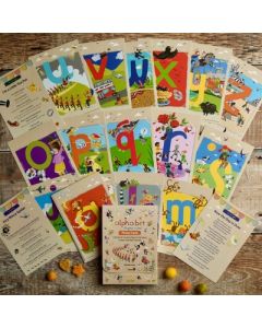 A6 Alphabet Rhyme Time Picture Cards Pack of 26