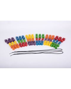 Large Wooden Lacing Beads Pack of 108