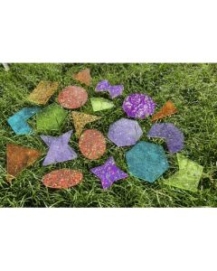 Rainbow Glitter Shapes Pack of 21
