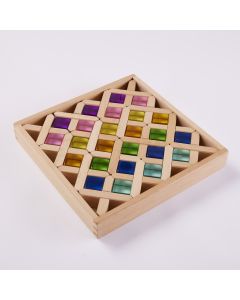 Rainbow Gems & Crosses Pack of 40