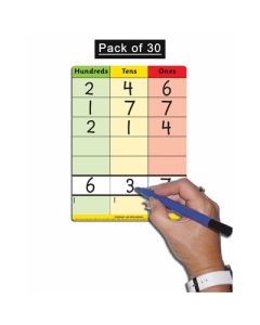 Childâ€™s Place Value Chart â€“ HTU Pack of 30