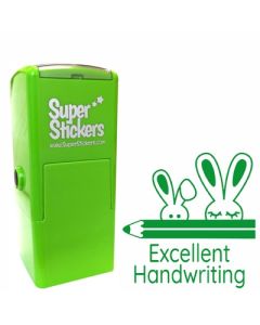Teacher Stamp | Education Marking Stamp - Excellent Writing Bunnies