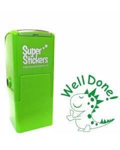 Teacher Stamp | Education Marking Stamp - Well Done Dinosaur
