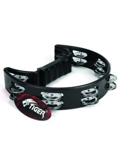 Half-Moon Tambourine Black