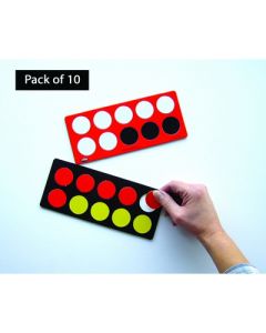 Tens Frame Board And Double-Sided Counters Pack 10