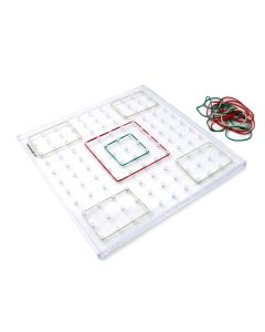 Transparent Pin Grid Geoboard