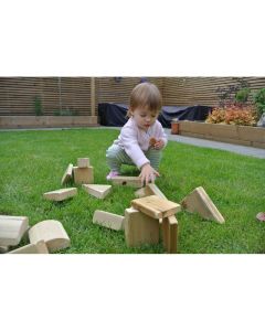 Outdoor Wooden Play Blocks Pack of 20