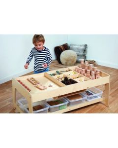 Investigative Play Table with 4 Clear Tubs