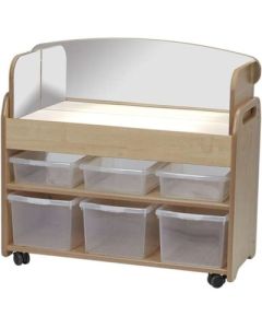 Light Box Trolley with Mirror Surround