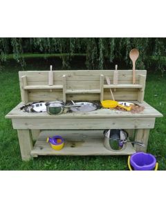 Outdoor Wooden Messy Kitchen