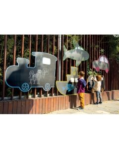 Transport Chalkboards Set of 5