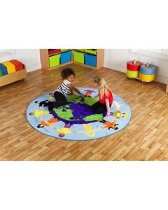 Children Of The World Mat Light Blue