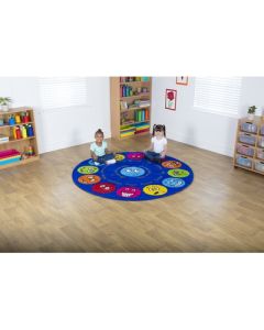 Emotions Circular Placement Carpet