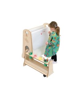 Toddler Mini Easel with Storage Trolley