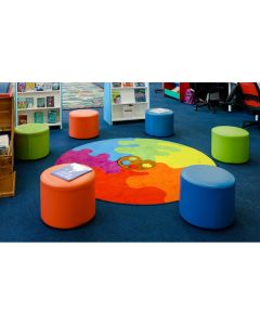 Decorative Colour Palette Carpet