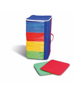 Rainbow Square Mats Set of 32