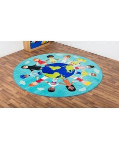 Children Of The World Carpet Teal