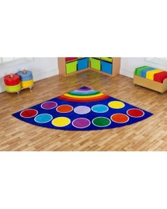 Rainbow Corner Placement Carpet 200 x 200cm