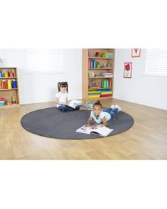 Grey Circular Carpet 2000 x 2000mm