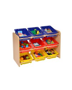 Room Scenes Classroom Tidy with 9 Clear or Coloured Plastic Trays