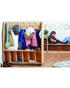 Freestanding Mobile Cloakroom Trolley