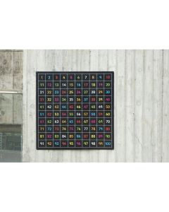 Coloured Outdoor Number 1-100 Chalkboard