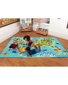 Animals & Places of the World Carpet
