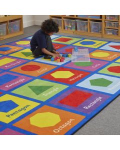 Large Shapes Learning Carpet W2570 x L3600mm