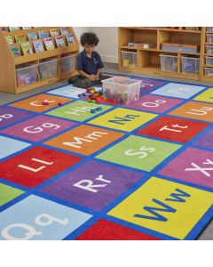 Large Alphabet Learning Carpet W2570 x L3600mm