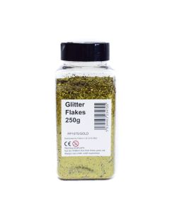 Glitter Flakes Gold 250g 
