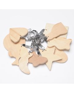 Wooden Key Fobs Pack