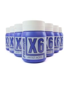X6 Premium Acryl 500ml - Ultramarine Blue Bulk Pack