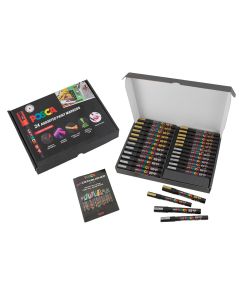 Posca PC-3M 5M 24pc Gold/Silver 