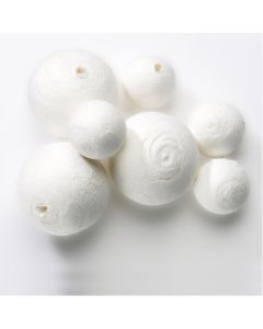 White Papier Mache Balls