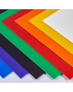 Coloured High Impact Polystyrene Sheets - 508 x 457mm