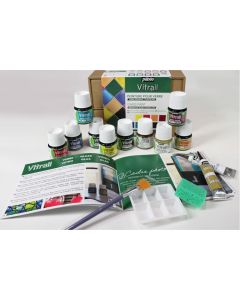 Pebeo Vitrail Paint 45ml Assorted Set