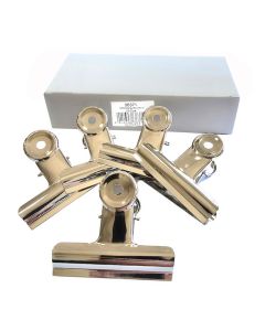 Bulldog clips nickle Plated 76mm Pack of 10
