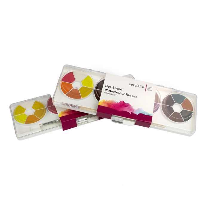 Specialist Crafts Fan Dye-Based Watercolour Sets Specialist Crafts Fan Dye-Based Watercolour Sets