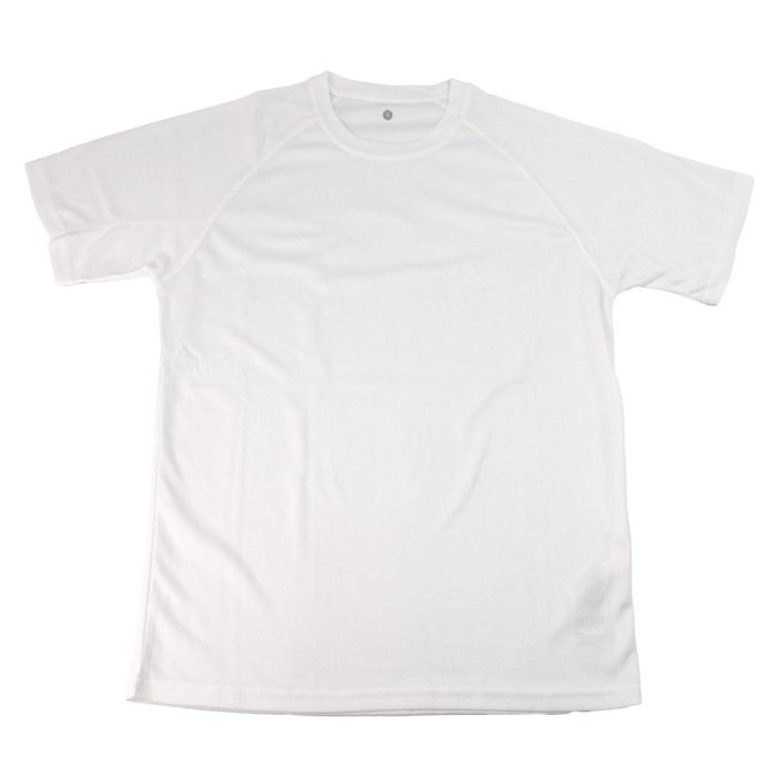 Polyester T Shirt White Adult (S)
 Polyester T Shirt White Adult (S)
