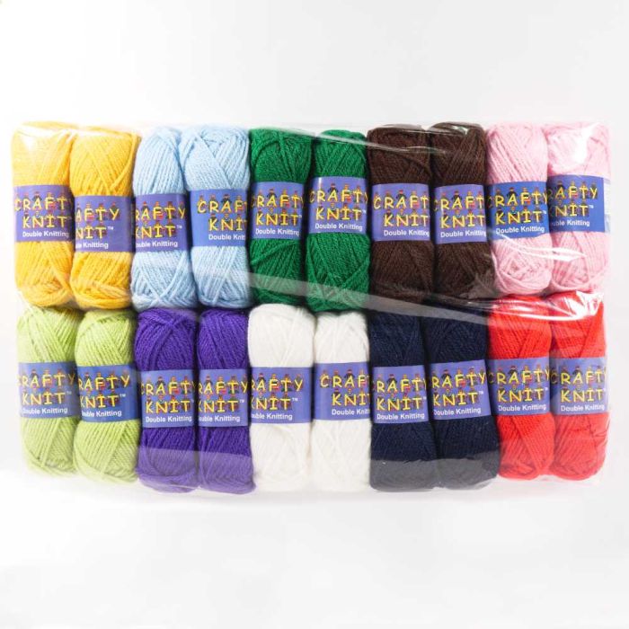 Acylic Yarn 25g Assorted colours 20 pack Acylic Yarn 25g Assorted colours 20 pack