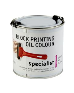 Specialist Crafts Block Printing Oil Colours 250ml Tin - Burnt Sienna